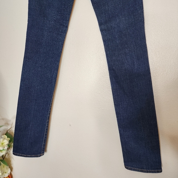 NEW J Brand Pencil Leg The Leo Jeans Dark Vintage Blue Super Skinny Tall Summer - Picture 3 of 14